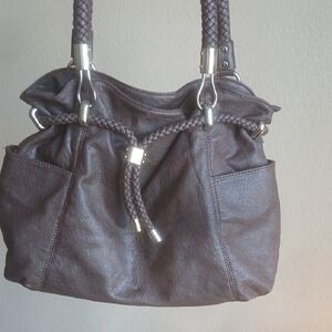 Michael Khors Brown Leather Tote Bag